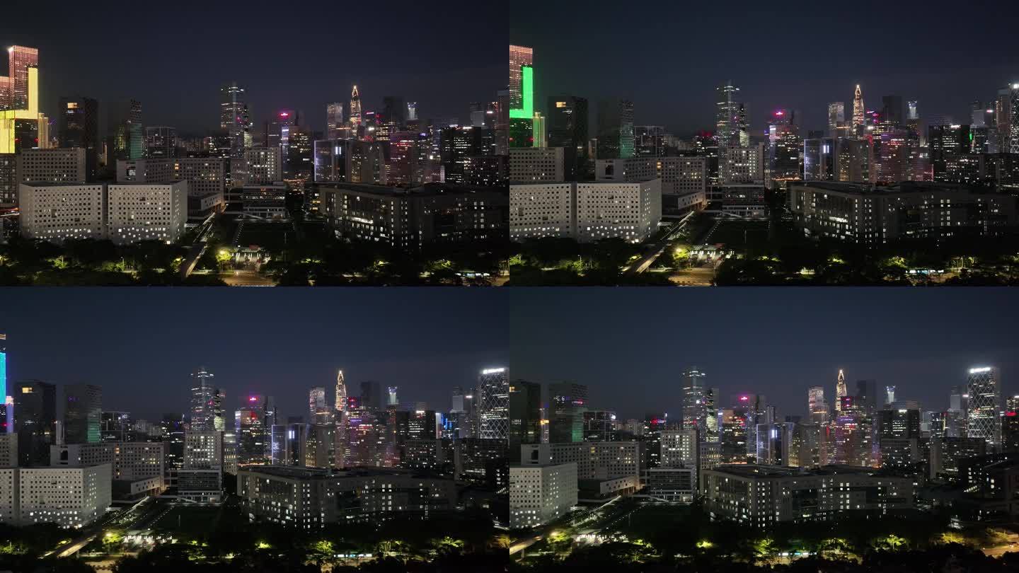 深圳南山區深圳大學軟件產業園夜景